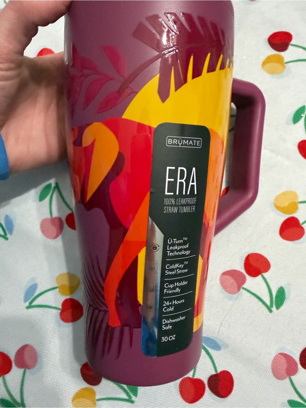 BrüMate ERA 30oz Leakproof Straw Tumbler - Plum Flamingo